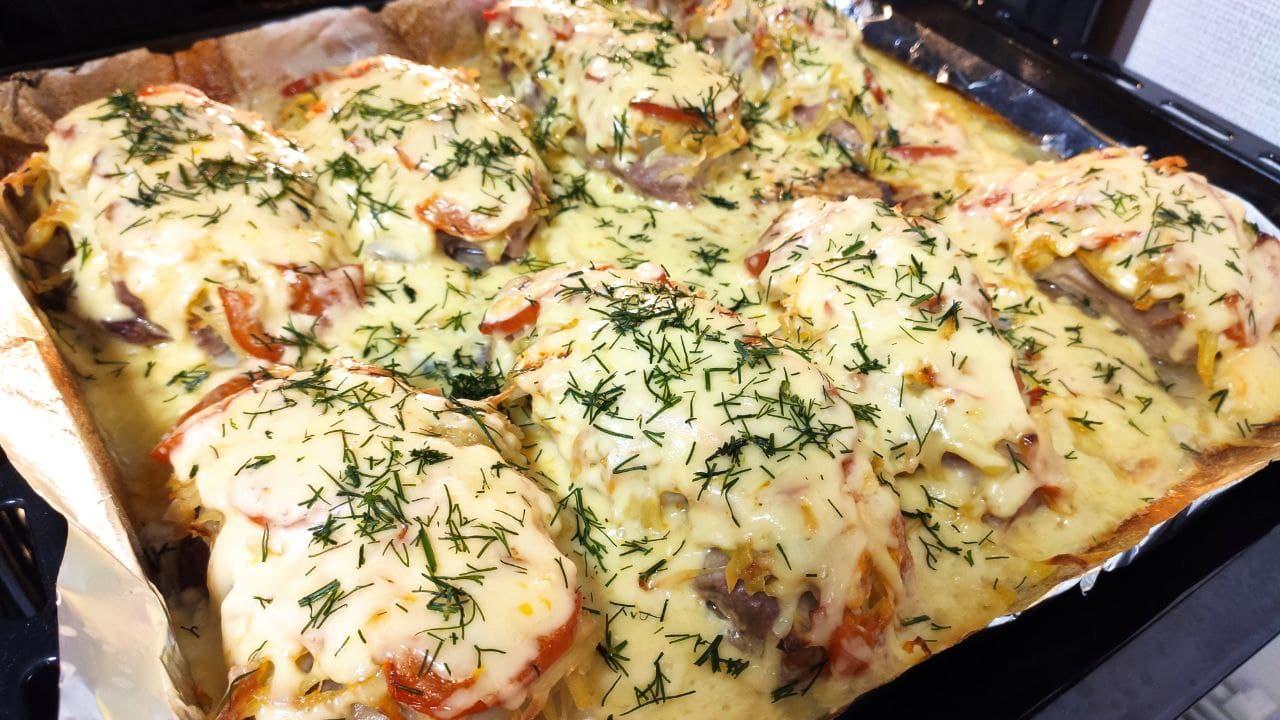 Мясо под картофельной шубой в духовке смотреть онлайн