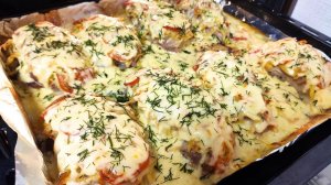 Мясо под картофельной шубой в духовке