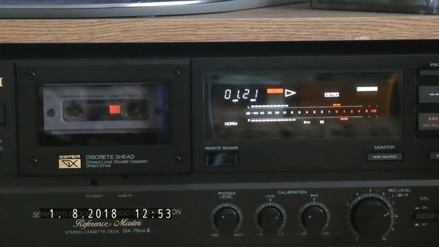 Запись кассет разных годов выпуска на AKAI GX 75MK2.mp4 смотреть онлайн