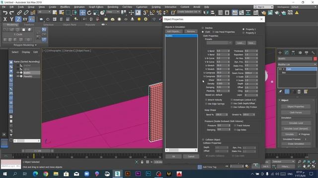 How To Make Cushion In #3dsmax  Cloth Modefier , как сделать подушку в 3д макс