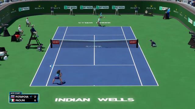 Potapova A. vs Paolini J. [Indian Wells 24] | R8 | AO Tennis 2 Gameplay #aotennis2 #AO2 смотреть онлайн
