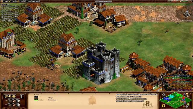 Aoe2 HD: 4v4 Black Forest (Vikings, Mass Scorpions) смотреть онлайн