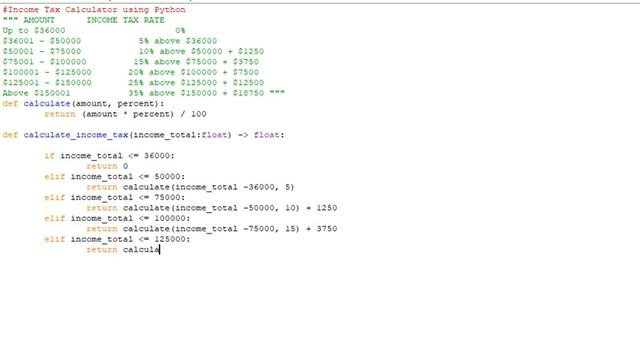 Income Tax Calculator using Python смотреть онлайн