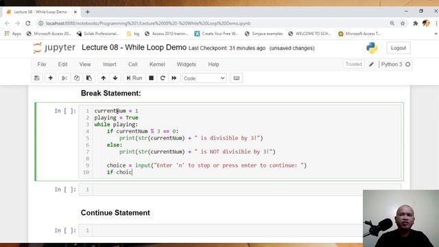 Python Programming Module 06 While Loop смотреть онлайн