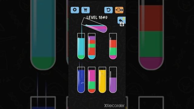 Solve And Solution Water Color Sort Game Level 1849