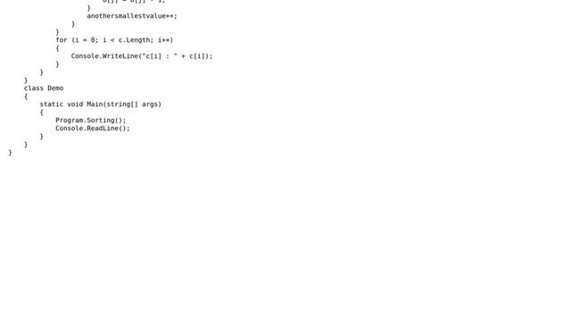 Code Review: Counting sort using arrays смотреть онлайн