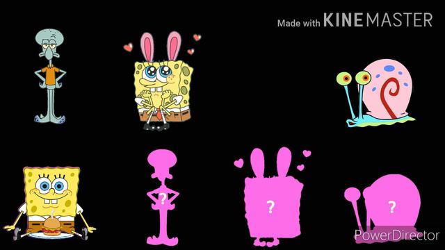 Bantu Squidword Spongebobs Gary Menemukan&Mencocokkan Bayangan Yang Bayangannya Berwarna Merah Muda смотреть онлайн