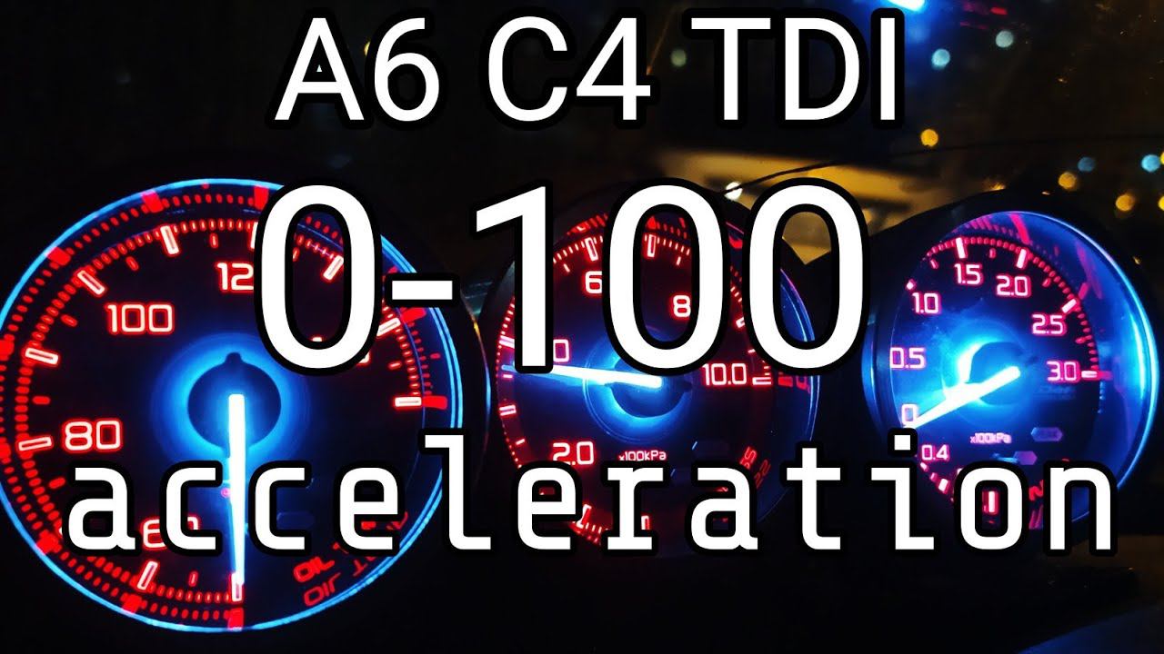 Audi A6 C4 TDI 0-100 Acceleration