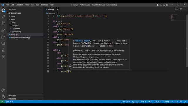 Python Basics | Match/Switch Statement смотреть онлайн