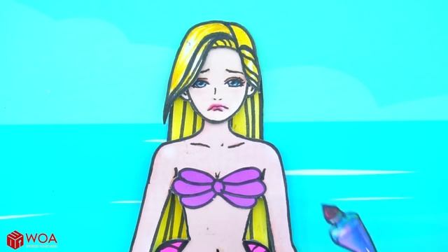 Paper Dolls Dress Up - Costumes Decorate Opposing Room Dresses Handmade Quiet Book - Barbie Story смотреть онлайн