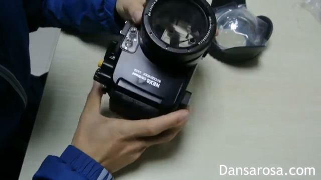 Meikon 40m Sony NEX 6 waterproof case connect fisheye dome port смотреть онлайн