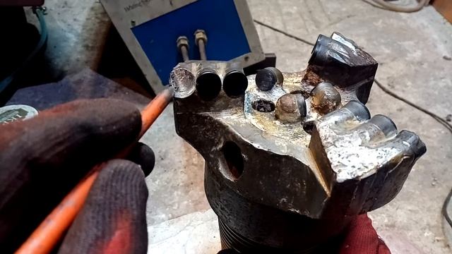 Ремонт и пайка ПДС долот. PDC bit cutter смотреть онлайн