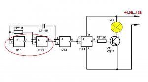 Микросхема К561ЛА7 в электронных конструкциях