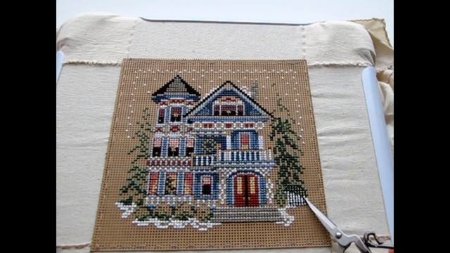 Вышивка. Mill Hill 14-7301 Queen Anna Hause. Дворец королевы Анны смотреть онлайн