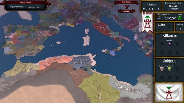 EU4 - Timelapse - Imperium Universalis - Carthage (Part 1) смотреть онлайн