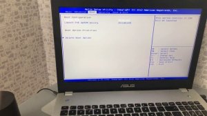 BIOS используется Aptio Setup Utility установка Windows 10