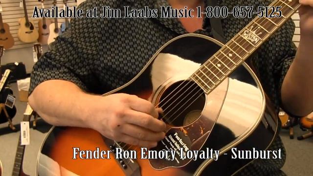 Fender Ron Emory Loyalty Sunburst Acoustic Guitar Demo смотреть онлайн