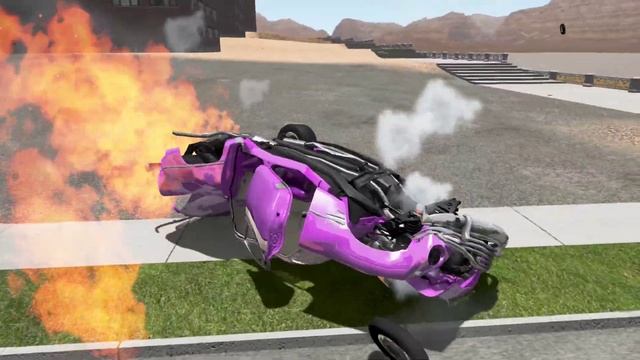 Satisfying Rollover Crashes #3 - BeamNG Drive | Crash Blasters смотреть онлайн