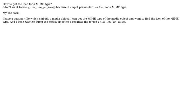 Unix & Linux: How to get the icon for a MIME type? смотреть онлайн