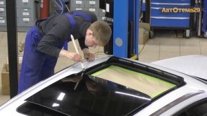 Audi Q5 / Чистка и обслуживание панорамной крыши и люка