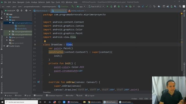 ? Crear una línea y moverla con DrawView en Android Studio [60] смотреть онлайн