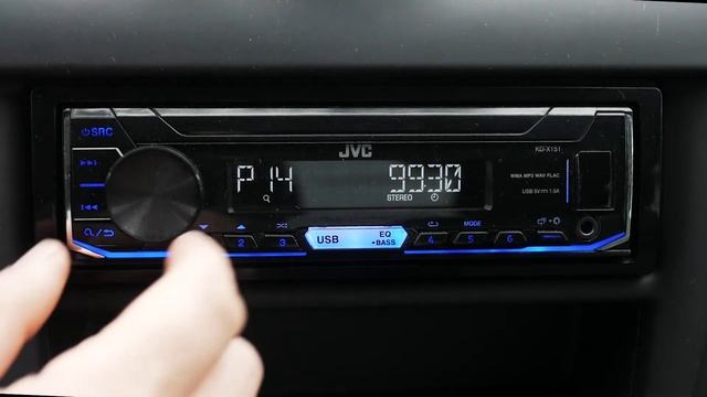 Магнитола JVC KD-X151/KD-X152/KD-X252. Настройки тюнера магнитолы. смотреть онлайн