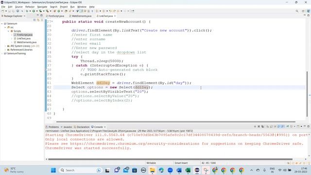 10 Working with WebElements textbox, dropdown смотреть онлайн