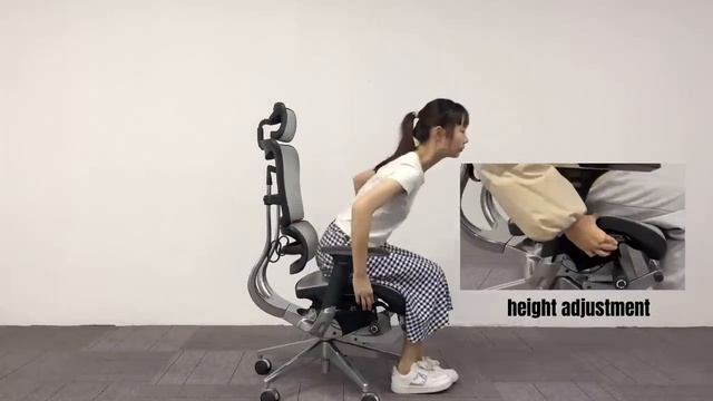 OFC-801L Full Mesh & High Back Ergonomic Chair with Foldable Footrest смотреть онлайн