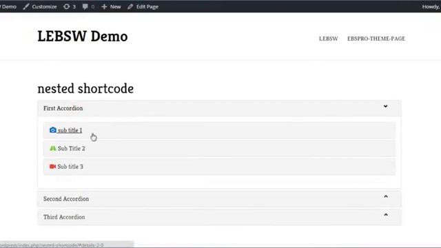 How to create nested Tabs and Accordion in Wordpress EBS-Pro? смотреть онлайн