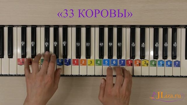 33 коровы на пианино с аккордами. Как играть на пианино смотреть онлайн