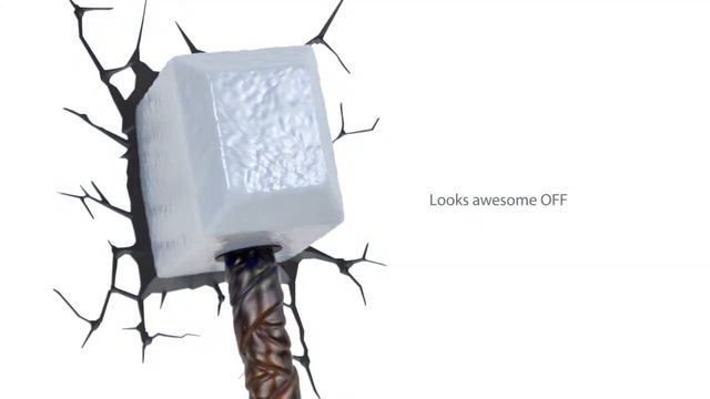 3D Светильник для детей Avengers Assemble Thor Hammer 3D Deco Light смотреть онлайн
