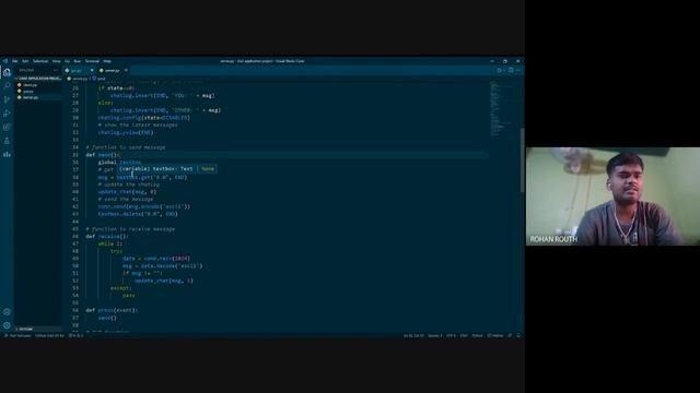 Simple Chat GUI using Tkinter in Python смотреть онлайн