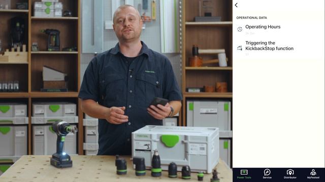 Festool Connected: TPC 18/4 Smart Operations