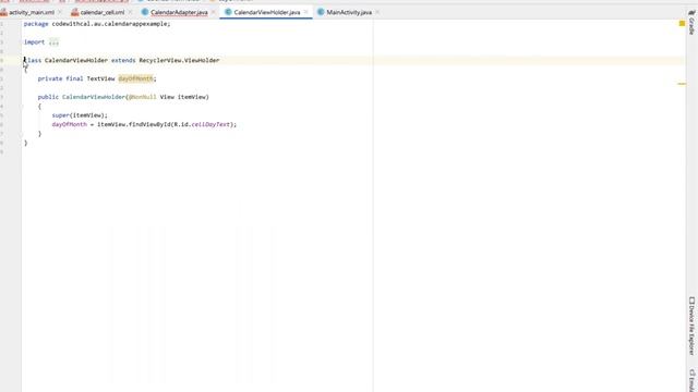 Calendar App Example Android Studio Tutorial смотреть онлайн
