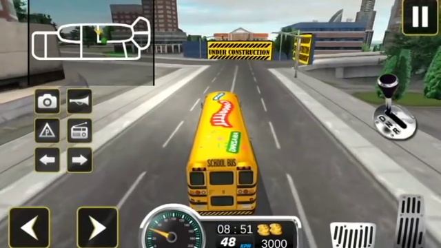 city school bus driving sim 3D смотреть онлайн