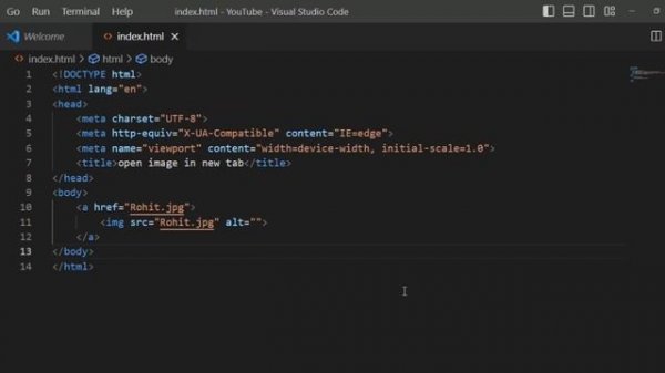 How to open Image in new tab | HTML target _blank | HTML tutorial for beginners | AR Web Developers