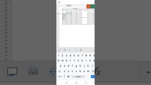 how to make a time table in ms excel on android phone | Ansa hameed смотреть онлайн