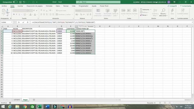 COMO CONCATENAR FECHA PARA TU CODIGO QR EN EXCEL смотреть онлайн