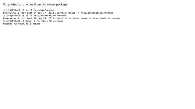 Where does the `rename` command come from? (3 Solutions!!) смотреть онлайн
