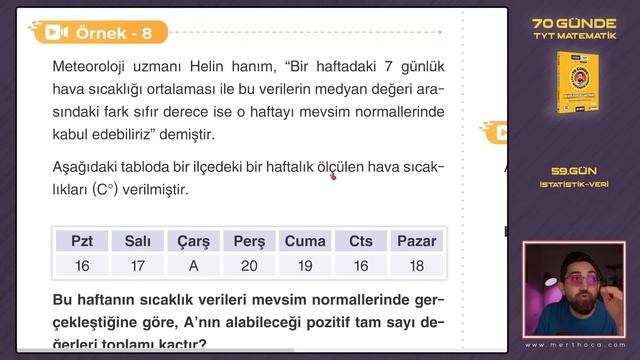 İstatistik - Veri | 70 Günde TYT Matematik Kampı | 59.Gün | 2023 | #merthoca #70gündetyt