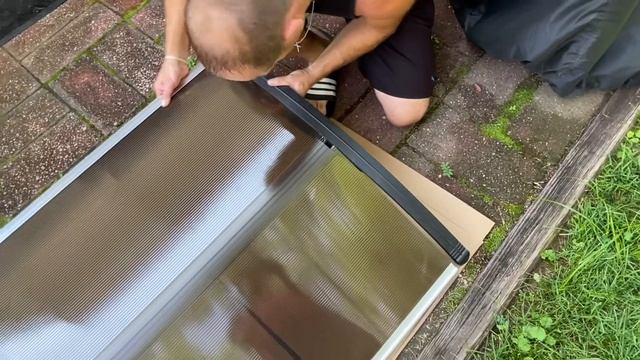 How to setup & install the Amazon/eBay Front Door/Window/Patio Cover Awning -UV Protector + review смотреть онлайн