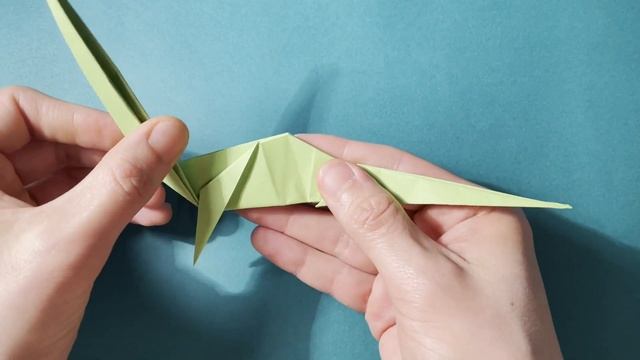 How to make an easy origami lizard (gecko), step by step tutorial смотреть онлайн