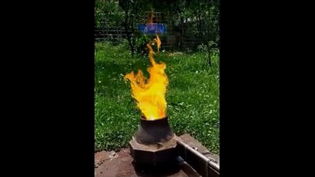 Работа горелки 50х25 с различными соплами. смотреть онлайн