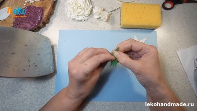 Воздушное украшение "Мориса" для волос из фоамирана. смотреть онлайн