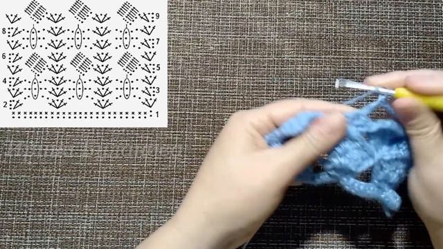 Узор крючком - Crochet Pattern смотреть онлайн
