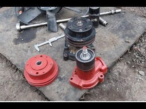 Газ 3308 #47 замена помпы, качаем тормоза