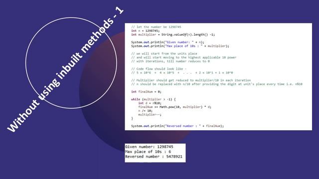 Interview Preparations | Java | Senior Developer | Oracle Technical Round | Reverse a number смотреть онлайн