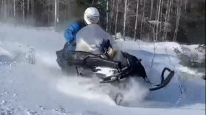 Тур на снегоходе Polaris widetrack LX 500 в тайгу