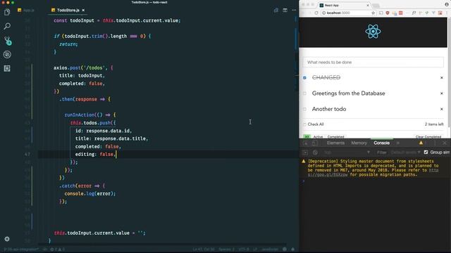 React Todo App - API Integration - Part 5 смотреть онлайн