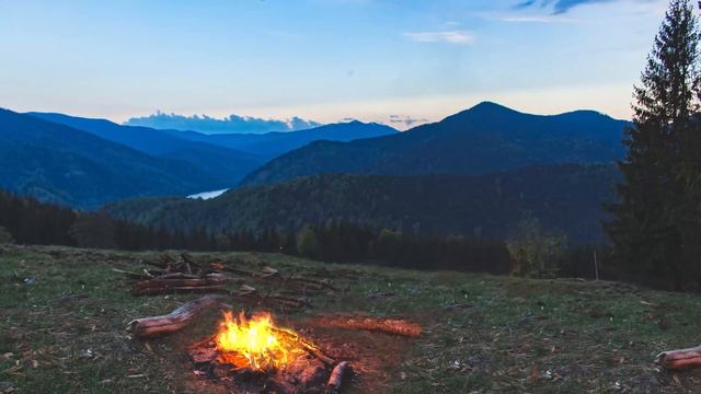 Soothing Violin and Beautiful Cello Music 🎻 Heavenly Bonfire 🔥 Sleep смотреть онлайн